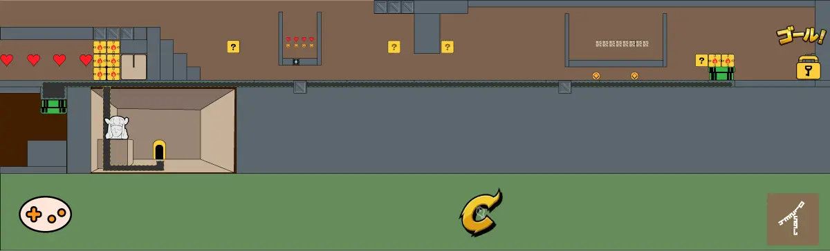 バーチャルボーイワリオランド ステージ2 ドラゴンクリスタル入手 マップ画面