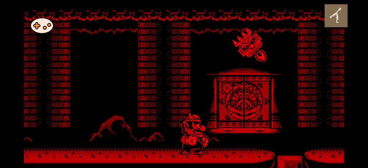 バーチャルボーイワリオランド ステージ4 ゲーム画面