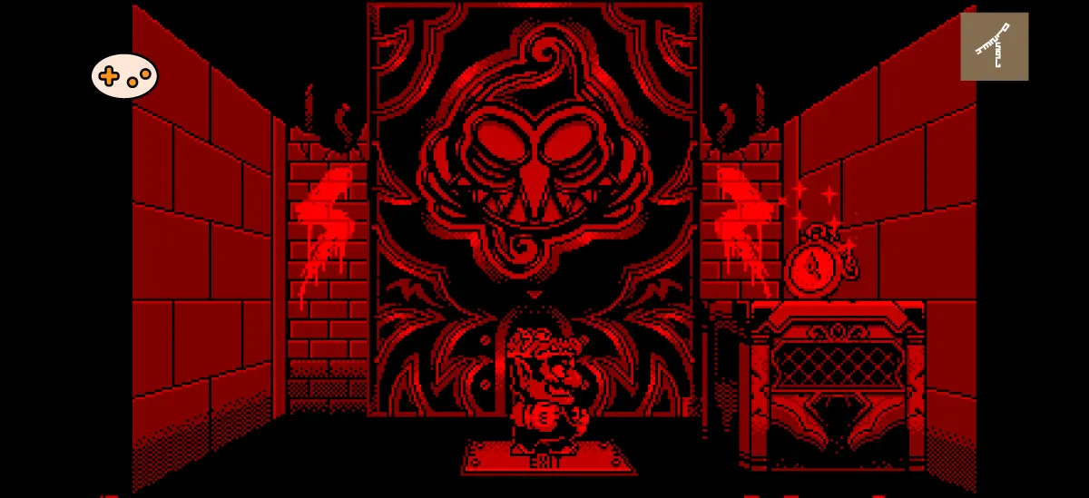 バーチャルボーイワリオランド ステージ5 森林ステージ序盤ゲーム画面