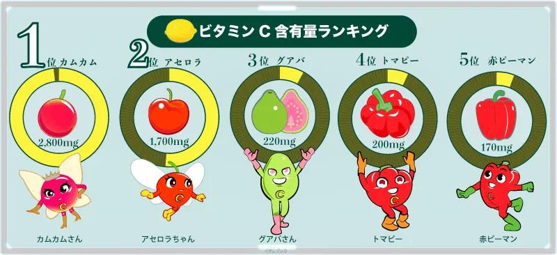 ビタミンCトップ5