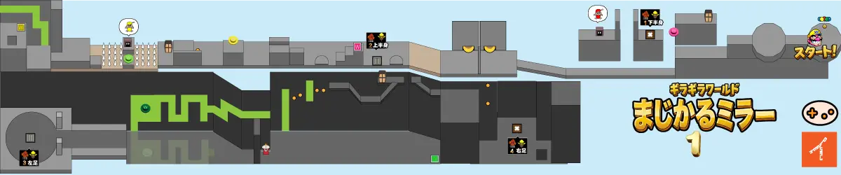 まじかるミラー序盤マップ