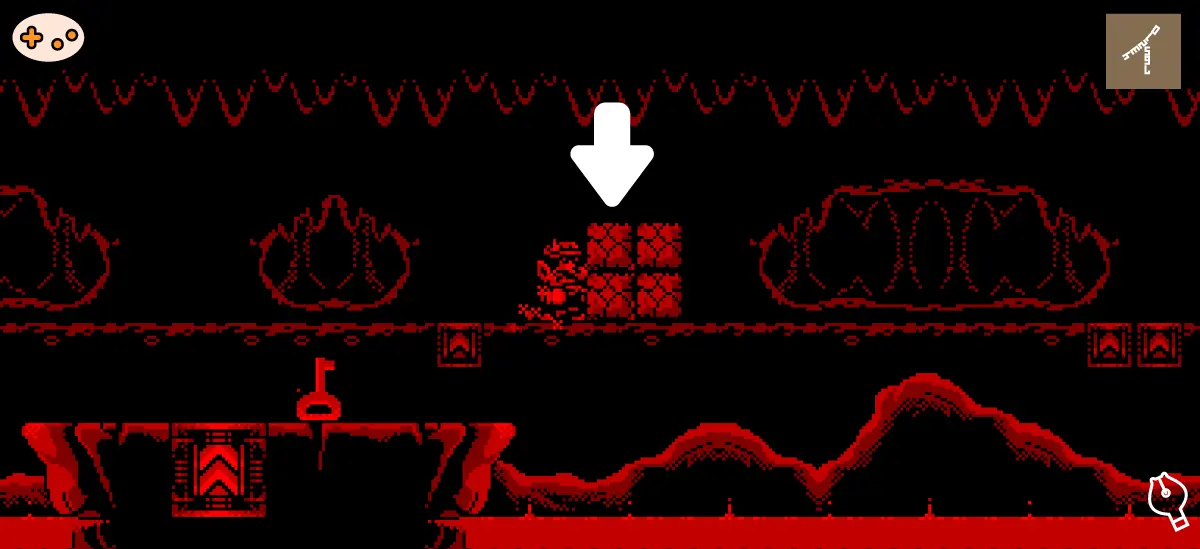 ステージ1 宝物部屋の入口の場所スクショ