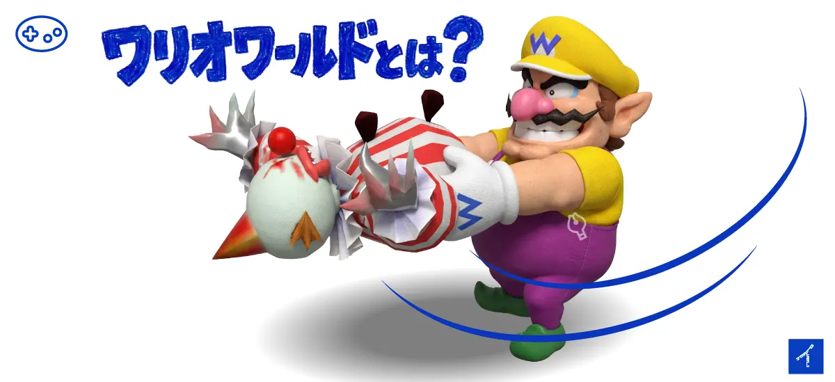 ビッグピエロンにジャイアントスイングをするワリオ