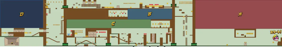 STAGE 2 Guarded Prison ステージのマップ全体図