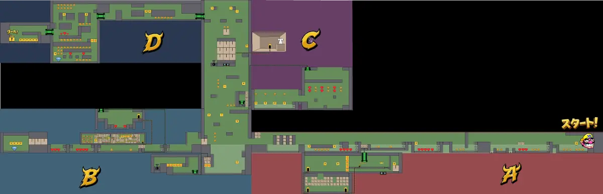 STAGE 6 Guarded Prison ステージのマップ全体図