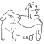 牛の親子の絵文字